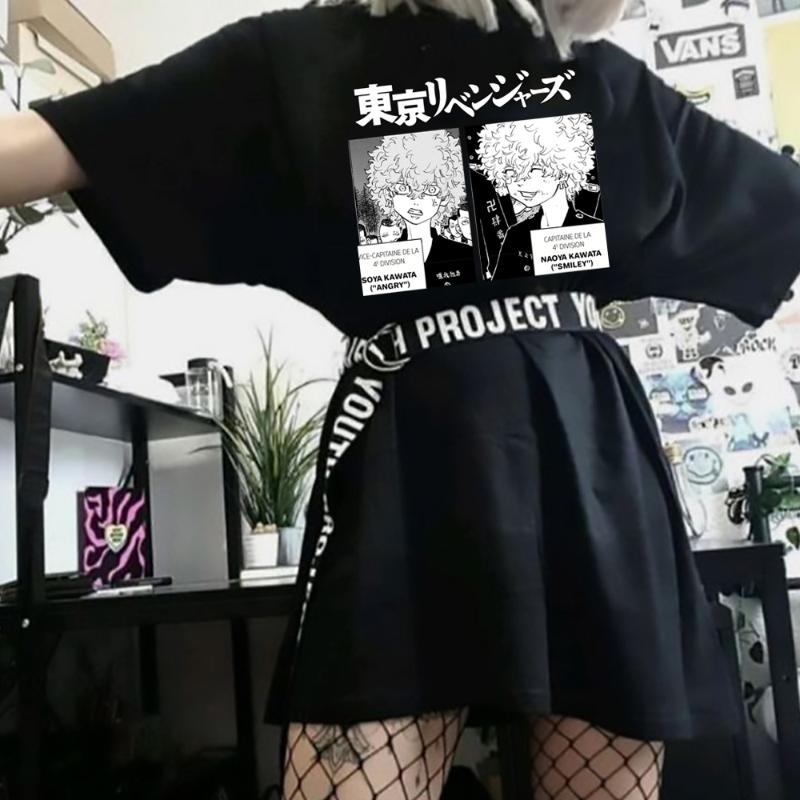 Men's T-Shirts Japanese Anime Tokyo Revengers T-Shirt Men Women Cotton Harajuku Funny Kawata Nahoya Soya Street Style Clothes Tops Tees, Black
Men's T-Shirts Japanese Anime Tokyo Revengers T-Shirt Men Women Cotton Harajuku Funny Kawata Nahoya Soya Street Style Clothes Tops Tees, Black