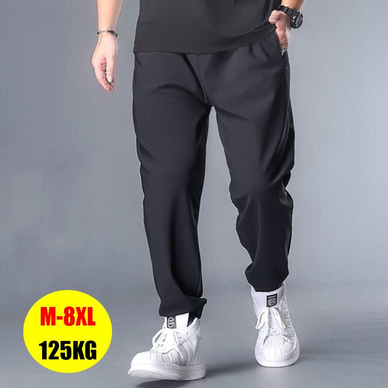 Men's Pants 8XL Oversize Casual Mens Joggers Streetwear Trend Brand Plus Size Trousers Male Breathable Fat Loose, Black
Men's Pants 8XL Oversize Casual Mens Joggers Streetwear Trend Brand Plus Size Trousers Male Breathable Fat Loose, Black