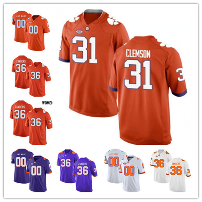 Custom NCAA Clemson Tigers #31 Clemson #36 Lannden Zanders College Football Jerseys Mens Trevor Lawrence Clemson Lannden Zanders -5XL, Orange
Custom NCAA Clemson Tigers #31 Clemson #36 Lannden Zanders College Football Jerseys Mens Trevor Lawrence Clemson Lannden Zanders -5XL, Orange