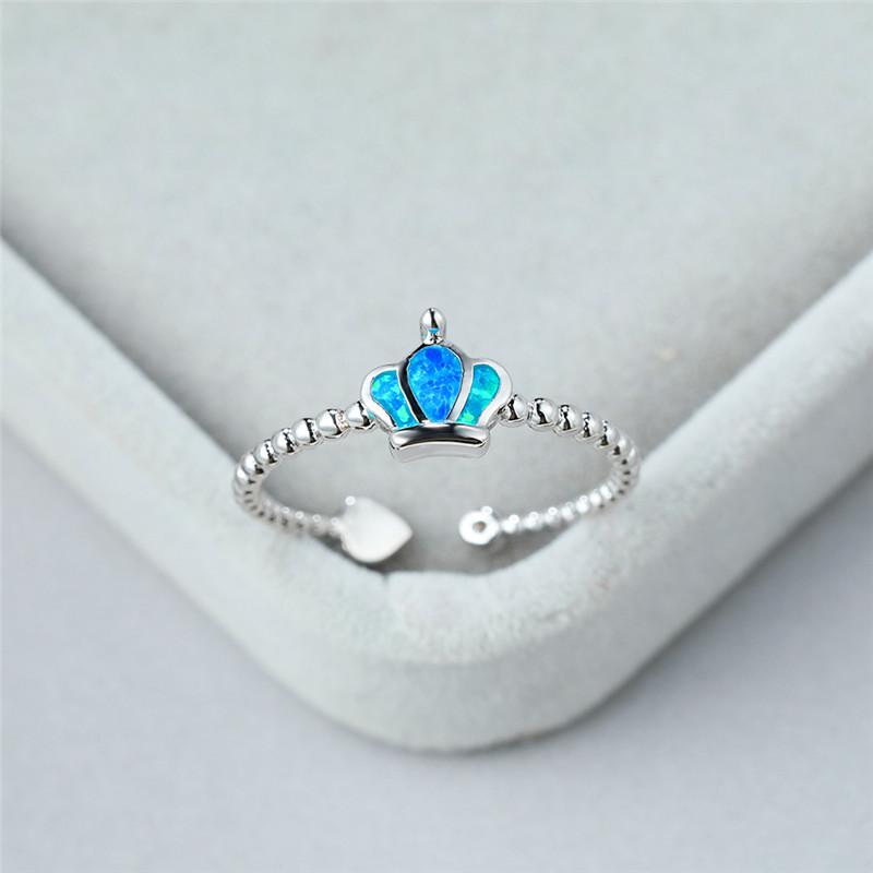 Wedding Rings Cute Queen Crown Opal Ring For Women Elegant Love Heart Engagement Female Rose Gold Silver Color Adjustable Jewelry, Slivery;golden
Wedding Rings Cute Queen Crown Opal Ring For Women Elegant Love Heart Engagement Female Rose Gold Silver Color Adjustable Jewelry, Slivery;golden