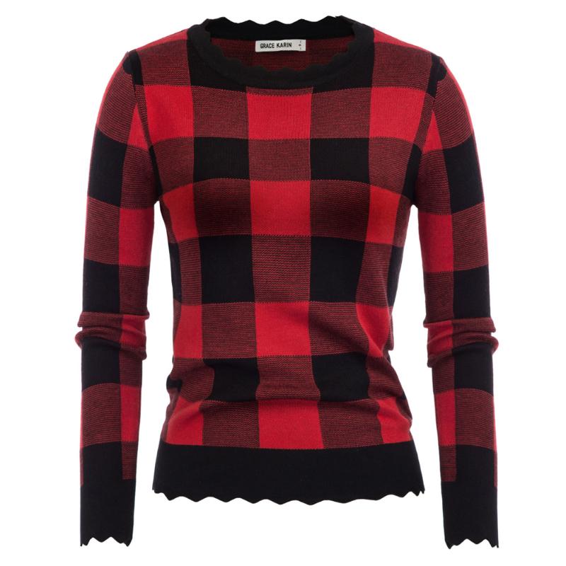 Women's Sweaters Women Plaid Pullovers Sweater Slim Fit Long Sleeve Scalloped Neck Knitwear Leisure Soft Loose Patchwork Sexy Crop O-Neck, White;black
Women's Sweaters Women Plaid Pullovers Sweater Slim Fit Long Sleeve Scalloped Neck Knitwear Leisure Soft Loose Patchwork Sexy Crop O-Neck, White;black