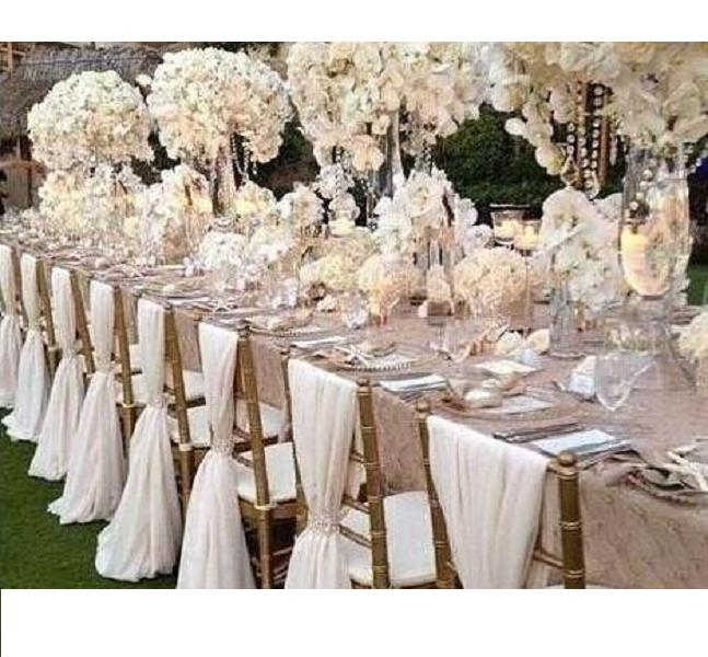 2021 new Cheap Chair Sashes Chiffon Wedding Chair Cover Romantic Bridal Party Banquet Chair Back Wedding Favors Wedding Supplies fast ship