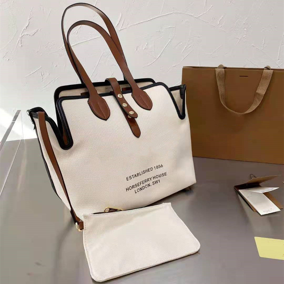 Women Cotton Canvas Shopping Bags Fashion Medium Detachable Zip Pouch Designer Lady Leather Shoulder Strap Top Handles Horseferry Print Belt Bag, Bag dustbag
Women Cotton Canvas Shopping Bags Fashion Medium Detachable Zip Pouch Designer Lady Leather Shoulder Strap Top Handles Horseferry Print Belt Bag, Bag dustbag