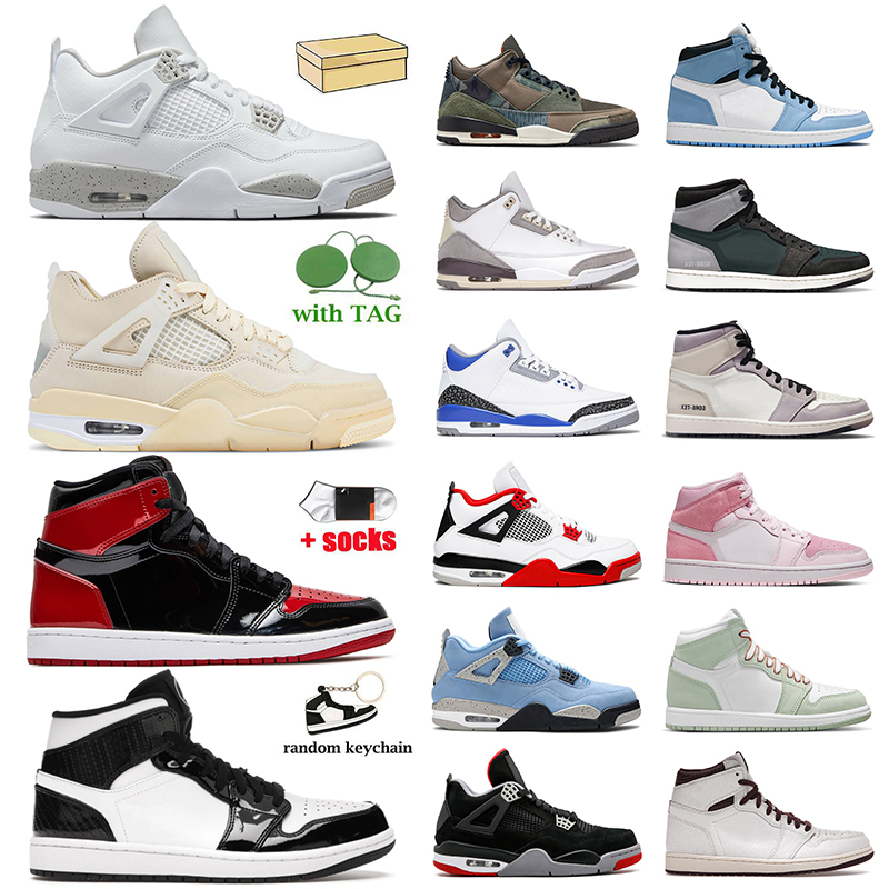 With Box Women Mens Basketball Shoes Jumpman 4 4s White Oreo Sail Black Cat High OG 1 1s Patent Bred Carbon Fiber All-Star Element Gore-Tex Patchwork Trainers Sneakers, D45 gray orange stripe 36-48
With Box Women Mens Basketball Shoes Jumpman 4 4s White Oreo Sail Black Cat High OG 1 1s Patent Bred Carbon Fiber All-Star Element Gore-Tex Patchwork Trainers Sneakers, D45 gray orange stripe 36-48