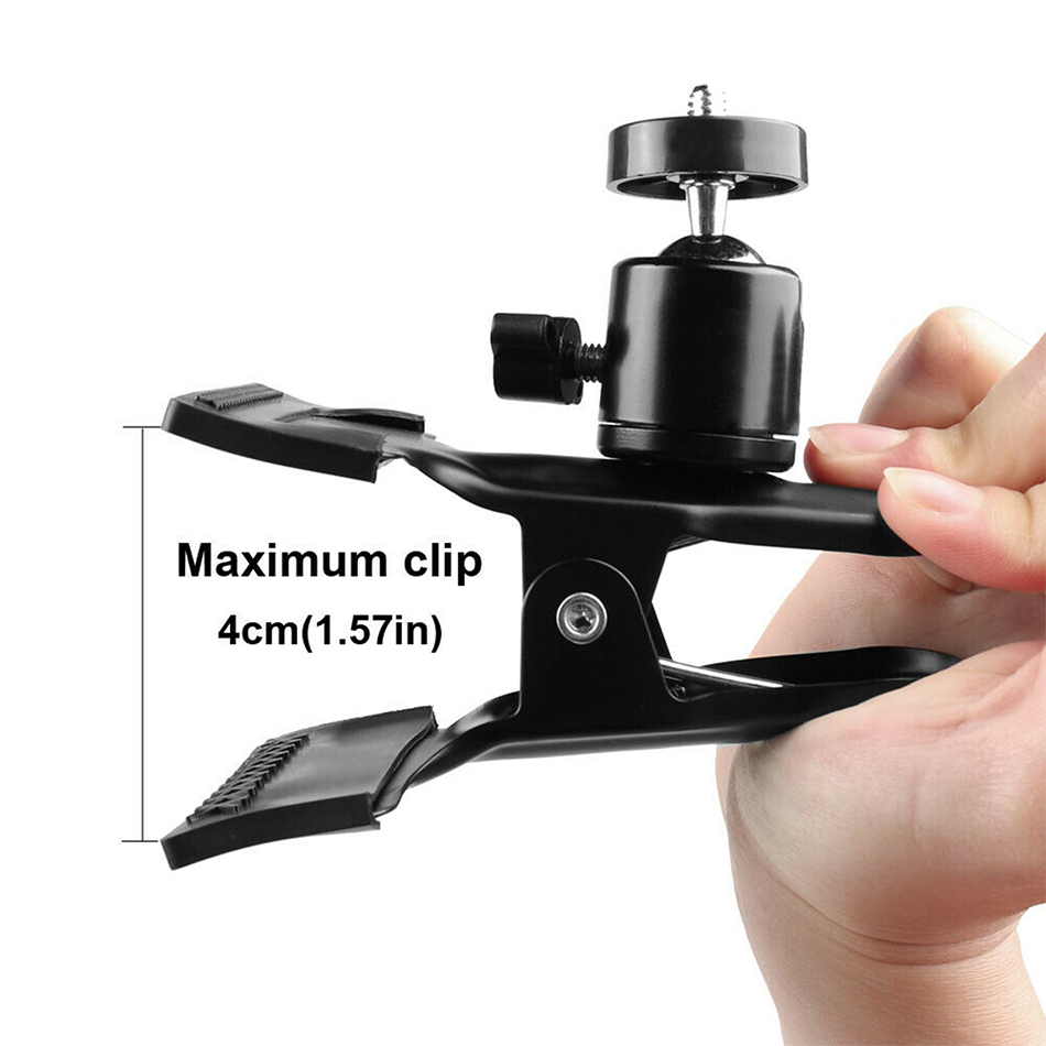 New 2022 Guitar Head Clip Mobile Phone Holder Live Broadcast Bracket Stand Tripod Clip Head Support Desktop Music Guitar Holder