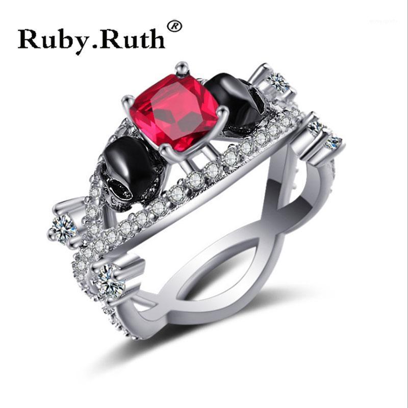 Cluster Rings Black Skull Ring Silver Color Wedding Engagement Crystal For Women Jewelry1
Cluster Rings Black Skull Ring Silver Color Wedding Engagement Crystal For Women Jewelry1