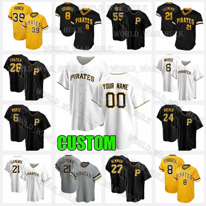Pittsburgh Mens Pirates Jersey Roberto Clemente Baseball Jerseys Kevin Newman Willie Stargell Dave Parker Josh Bell Starling Marte Custom, Men custom 2021 new cool base(haidao)
Pittsburgh Mens Pirates Jersey Roberto Clemente Baseball Jerseys Kevin Newman Willie Stargell Dave Parker Josh Bell Starling Marte Custom, Men custom 2021 new cool base(haidao)