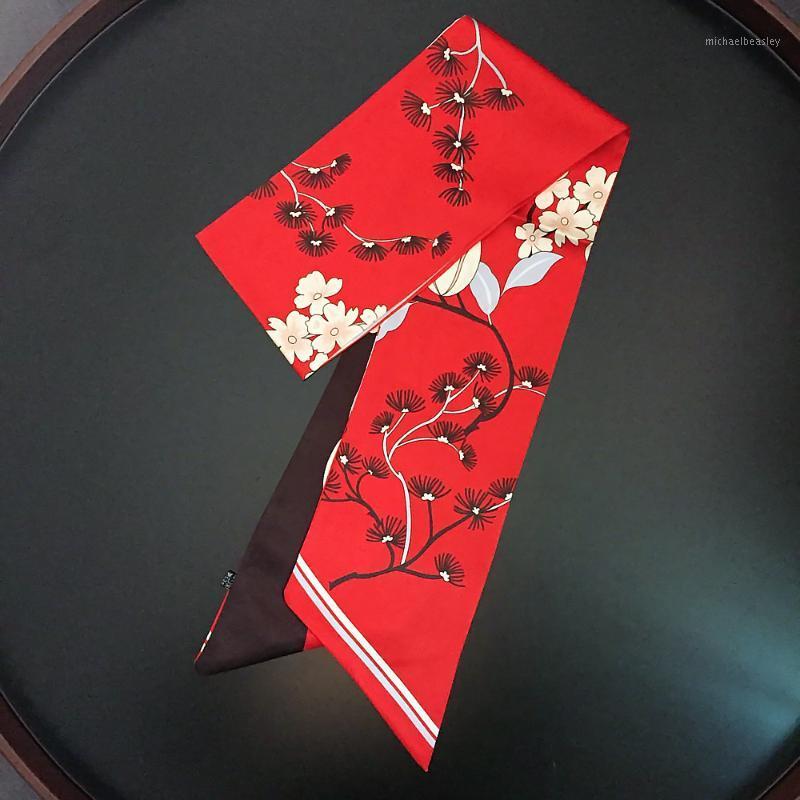 Scarves Design 160cm*13cm Long Small Woman Twill Silk Scarf Albizia Floral Print Women Head Handkerchief Tie
Scarves Design 160cm*13cm Long Small Woman Twill Silk Scarf Albizia Floral Print Women Head Handkerchief Tie