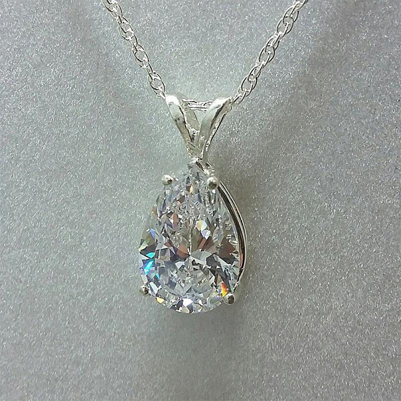 Pendant Necklaces Trendy Silver Plated Water Drop Solitaire For Women Shine CZ Stone Inlay Fashion Jewelry Wedding Party Gift
Pendant Necklaces Trendy Silver Plated Water Drop Solitaire For Women Shine CZ Stone Inlay Fashion Jewelry Wedding Party Gift