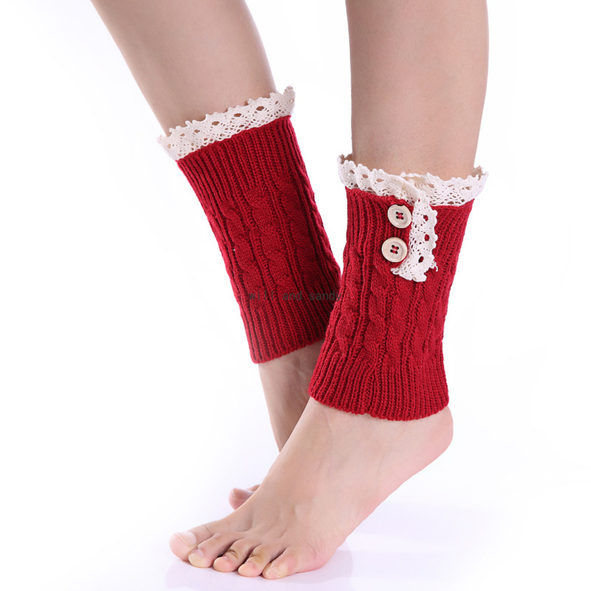 Lace Knit Braid Anklet Leg Warmers Autumn Winter Warm Socks Short Boot Cuffs Toppers Leggings Women Girls Loose Stockings Red Black Will and Sandy, Black;white
Lace Knit Braid Anklet Leg Warmers Autumn Winter Warm Socks Short Boot Cuffs Toppers Leggings Women Girls Loose Stockings Red Black Will and Sandy, Black;white