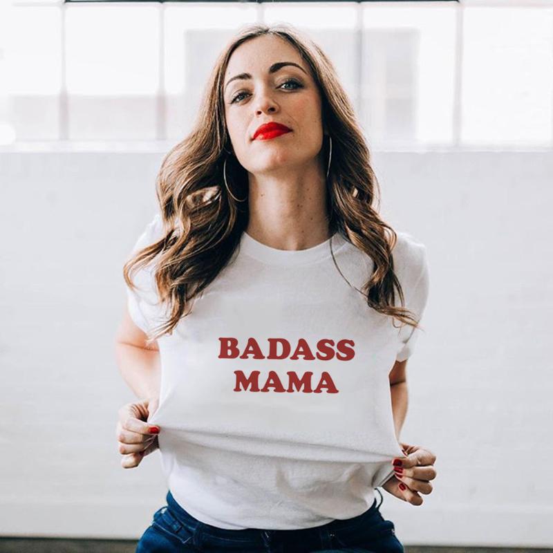 Badass Mama Letter Print Women Funny White T-shirt Short Sleeve Grunge Streetwear Summer Tops Tumblr Harajuku Clothing Camisetas Women, Null-fstwh-
Badass Mama Letter Print Women Funny White T-shirt Short Sleeve Grunge Streetwear Summer Tops Tumblr Harajuku Clothing Camisetas Women, Null-fstwh-
