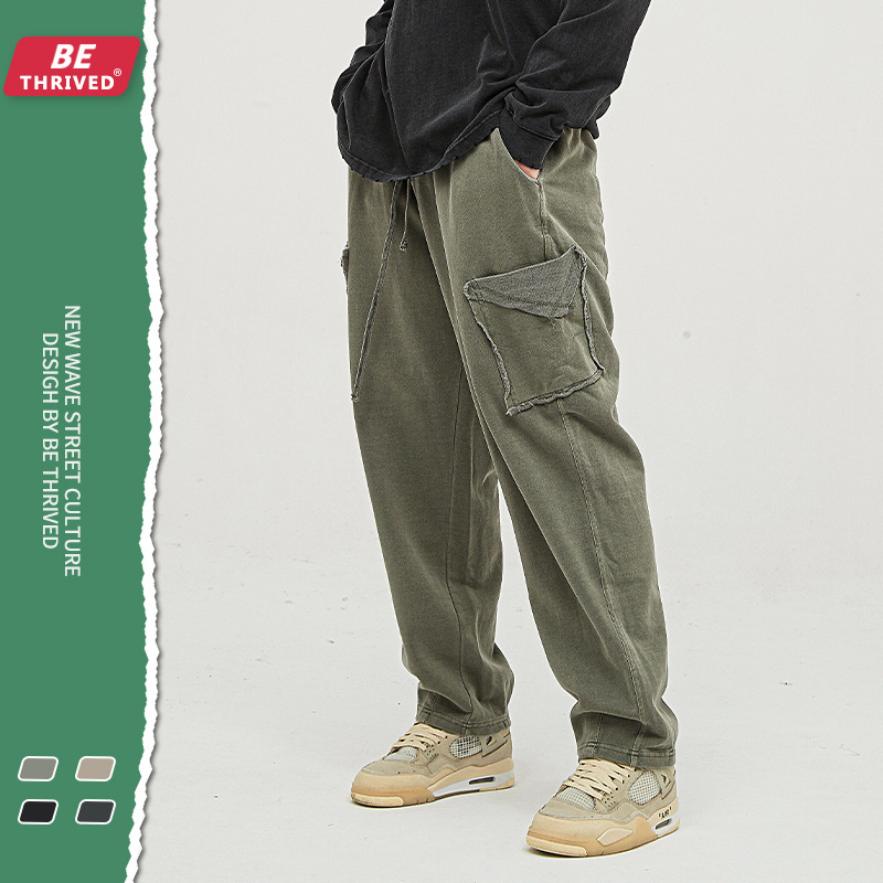 be men's wear - new washed loose ee terry pocket radish in autumn 2021, Black
be men's wear - new washed loose ee terry pocket radish in autumn 2021, Black