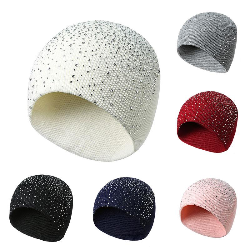 Beanies 6 Colors Autumn And Winter Men's Women's Outdoor Half-face Full Of Rhinestones Warm Windproof Knitted Hat Woolen
Beanies 6 Colors Autumn And Winter Men's Women's Outdoor Half-face Full Of Rhinestones Warm Windproof Knitted Hat Woolen