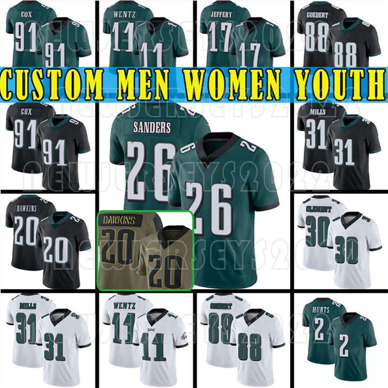 Custom 26 Miles Sanders 11 Carson Wentz Men 24 Darius Slay Football Eagle Jerseys DeVonta Smith Zach Ertz Brian Dawkins Philadelphia Jason Kelce Reggie White, Custom men (laoying)
Custom 26 Miles Sanders 11 Carson Wentz Men 24 Darius Slay Football Eagle Jerseys DeVonta Smith Zach Ertz Brian Dawkins Philadelphia Jason Kelce Reggie White, Custom men (laoying)
