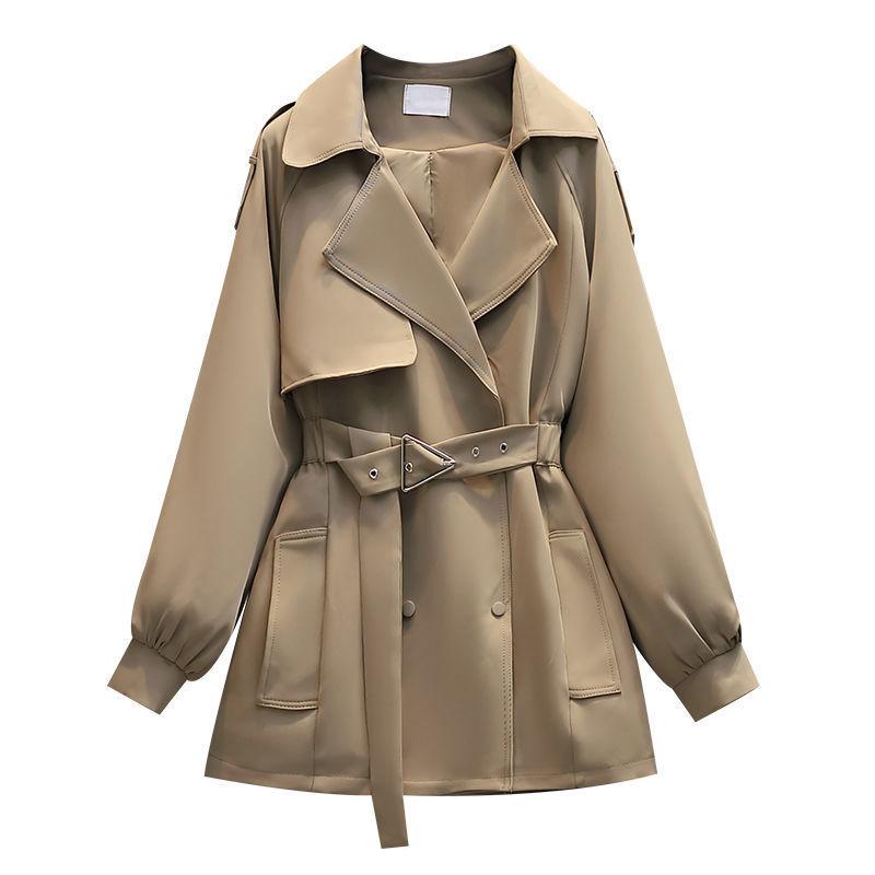 Women's Trench Coats Large Size Autumn Windwear Female 2022 Foreign Fashion Cover Belly Slime Temperament Short Outrun Tide, Tan;black
Women's Trench Coats Large Size Autumn Windwear Female 2022 Foreign Fashion Cover Belly Slime Temperament Short Outrun Tide, Tan;black