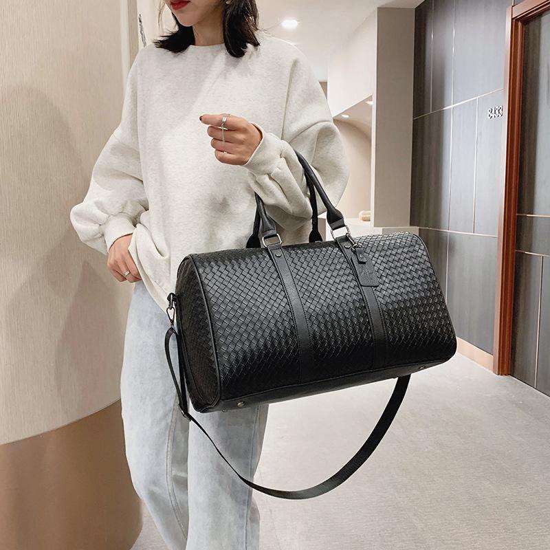 Duffel Bags Luxury Handbag Large Travel Bag Men Women Weekend Duffle Business Trip Carry On Luggage Tote Weave Leather Gym Overnight, Black
Duffel Bags Luxury Handbag Large Travel Bag Men Women Weekend Duffle Business Trip Carry On Luggage Tote Weave Leather Gym Overnight, Black