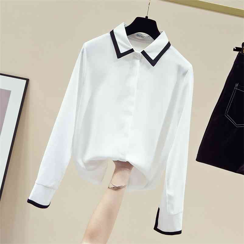 Spring Autumn Women's Turn Down Collar Long Sleeves Chiffon Shirts Office Ladies Shirt OL Blouse Tops A3669 210519, Pink
Spring Autumn Women's Turn Down Collar Long Sleeves Chiffon Shirts Office Ladies Shirt OL Blouse Tops A3669 210519, Pink