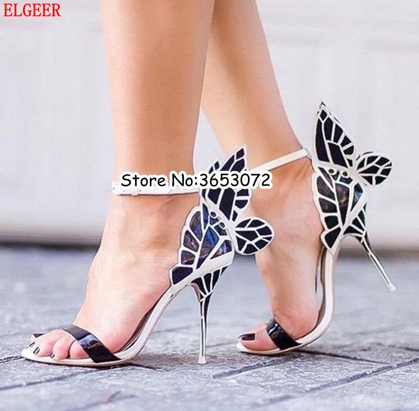 Multi-color Butterfly Buckle Strap Open Toe Sandals Shoes Gladiator Thin Heels Stiletto Pumps Party Dress High, Black
Multi-color Butterfly Buckle Strap Open Toe Sandals Shoes Gladiator Thin Heels Stiletto Pumps Party Dress High, Black