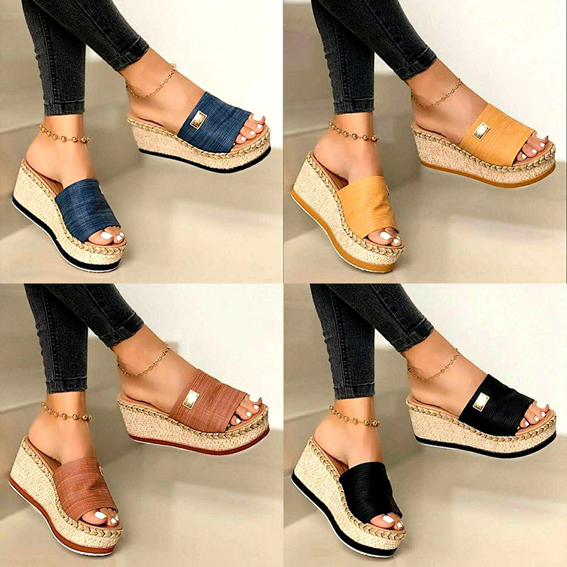 Summer Women Wedge Slippers High Heels Sandals Lady Slides 2021 Casual Shoes Outdoor Beach Shoe XX-0084, Blue
Summer Women Wedge Slippers High Heels Sandals Lady Slides 2021 Casual Shoes Outdoor Beach Shoe XX-0084, Blue