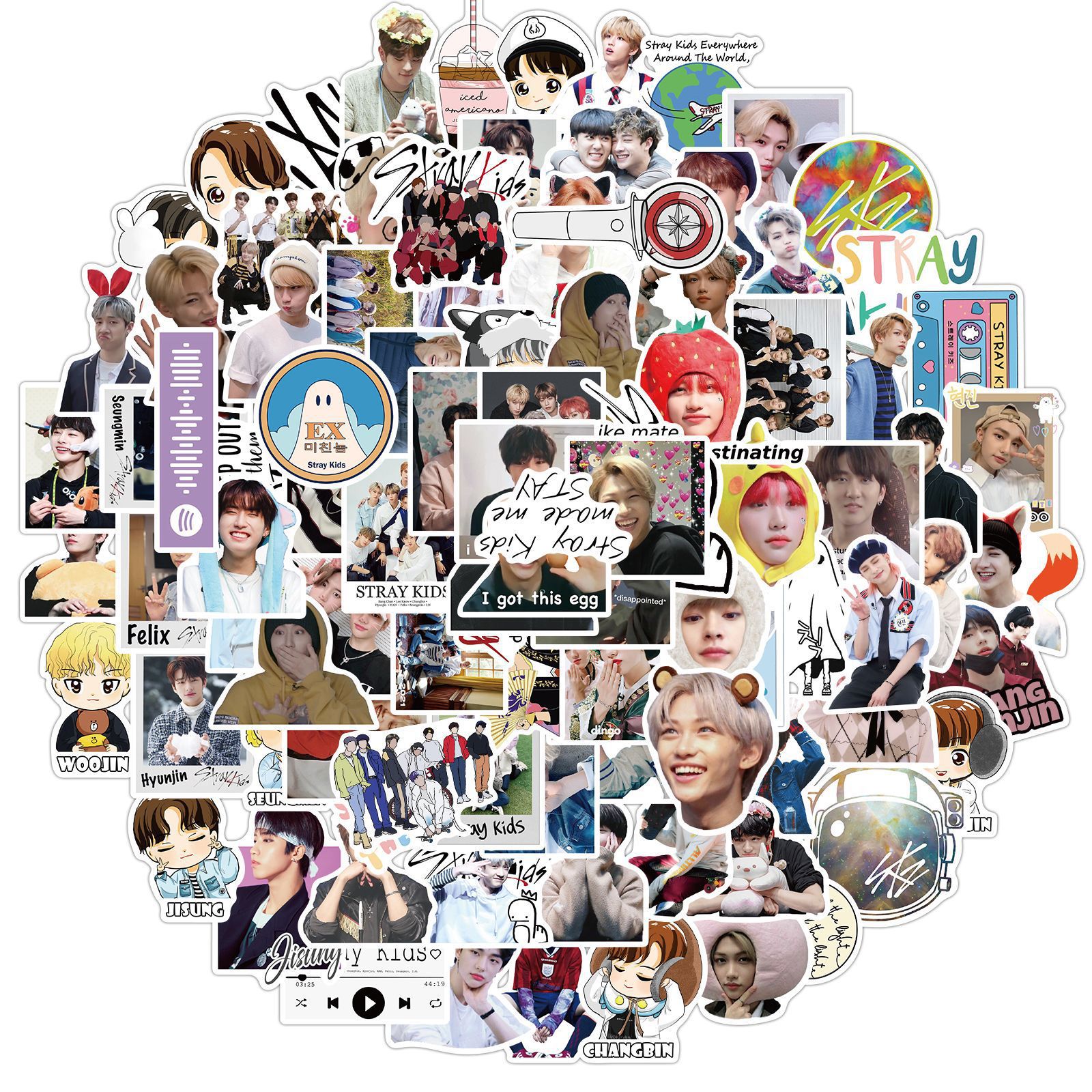 100Pcs/Lot Korean Kpop Star Group Cute Cartoon Stickers Luggage Laptop Guitar Skateboard Waterproof Graffiti Sticker Decals
100Pcs/Lot Korean Kpop Star Group Cute Cartoon Stickers Luggage Laptop Guitar Skateboard Waterproof Graffiti Sticker Decals
