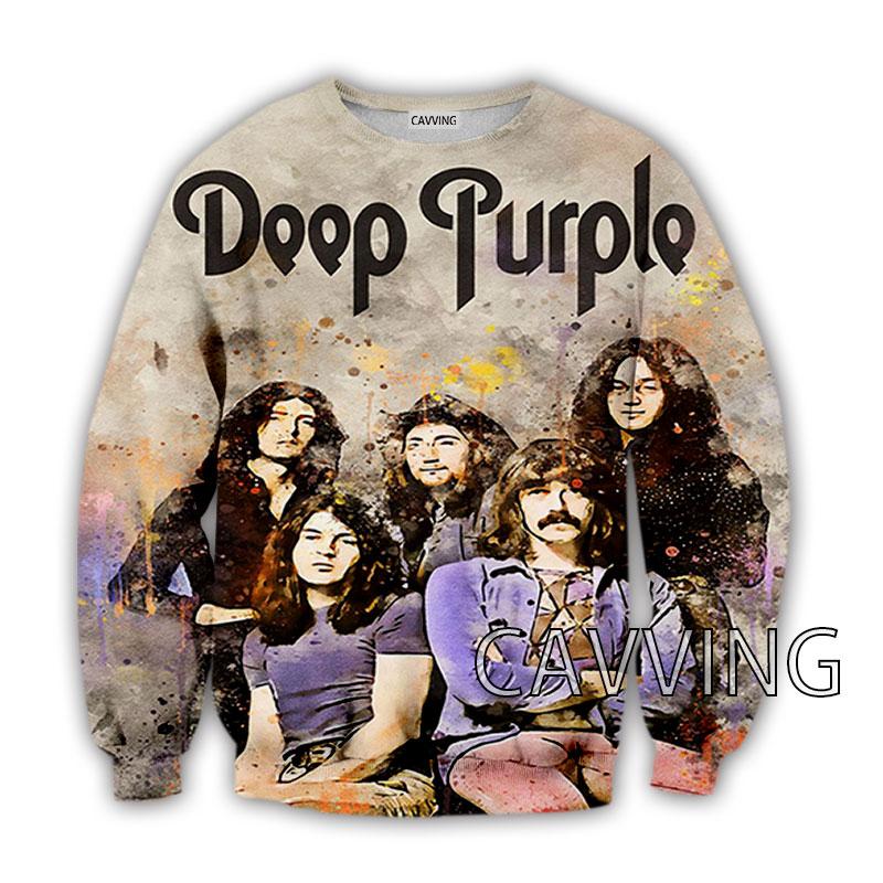 

Men' Hoodies & Sweatshirts CAVVING 3D Printed Deep Purple Band Crewneck Harajuku Styles Tops Long Sleeve For Men/women, 22