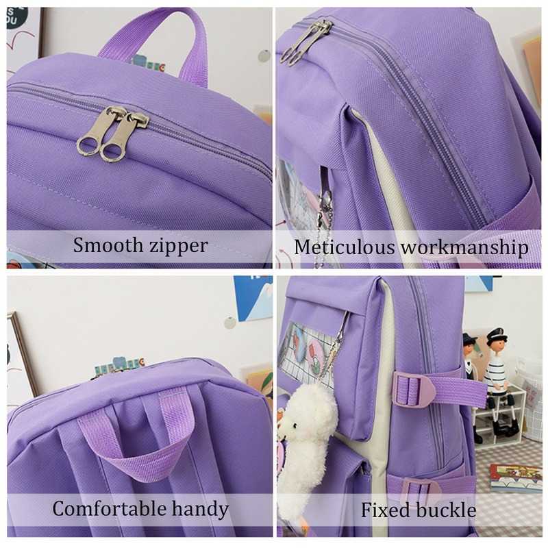 Women's Backpack Child Girl Backpack School Backpacks For Teenagers Kawaii School Backpack 3 Grade School Bags For Girls 210809