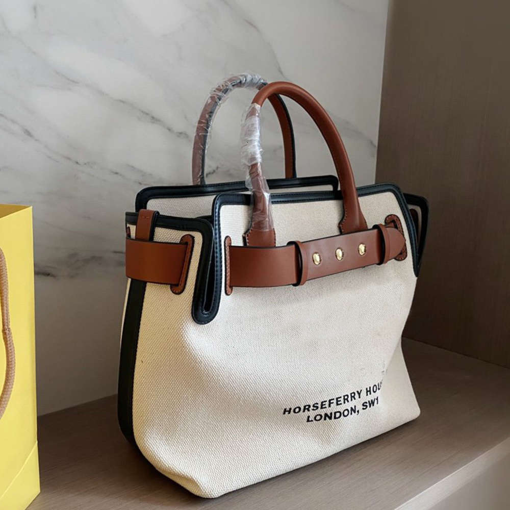 Canvas Shopping Bag Large Capacity Package Tote Handbag Purse High Quality Fashion Letter White Genuine Leather
Canvas Shopping Bag Large Capacity Package Tote Handbag Purse High Quality Fashion Letter White Genuine Leather