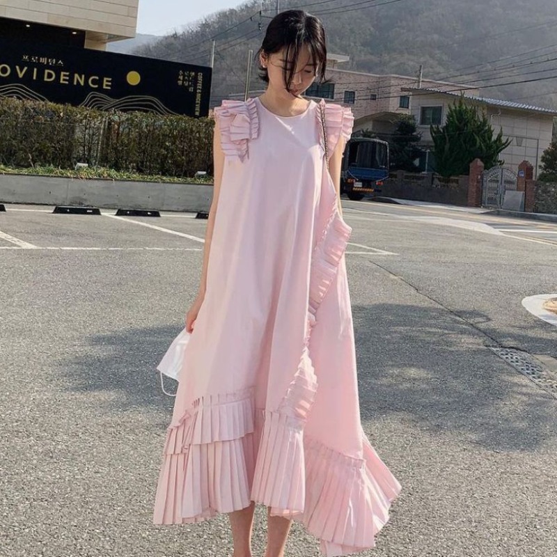 2021korean style elegant white dress summer new 2021 round neck fashion ladies solid color casual irregular women clothing, Black;gray
2021korean style elegant white dress summer new 2021 round neck fashion ladies solid color casual irregular women clothing, Black;gray