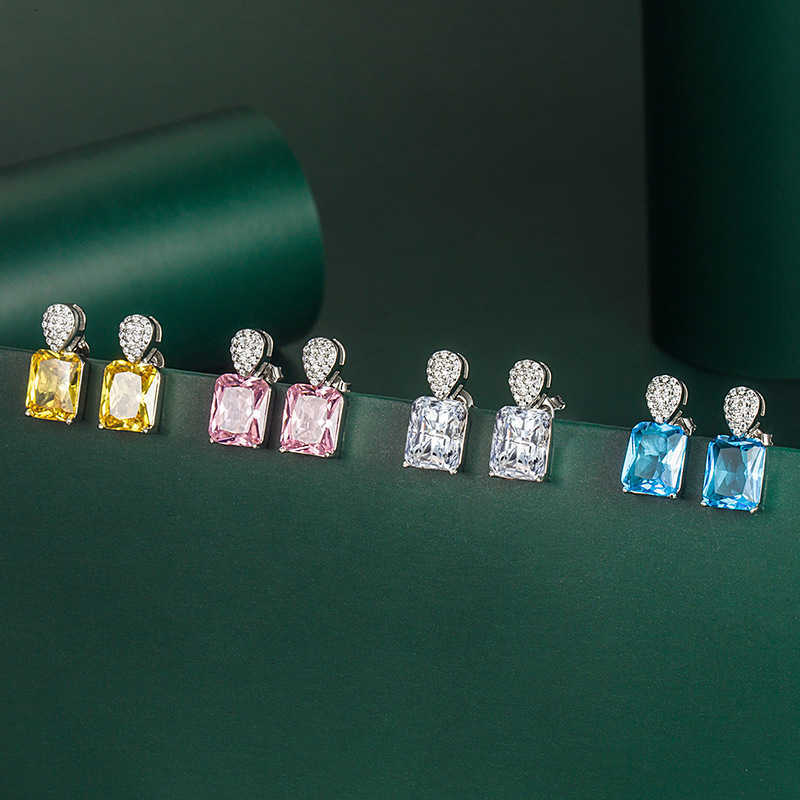 Fashion Color Treasure Geometry S925 Silver Needle Square Earring Temperament Earring
Fashion Color Treasure Geometry S925 Silver Needle Square Earring Temperament Earring