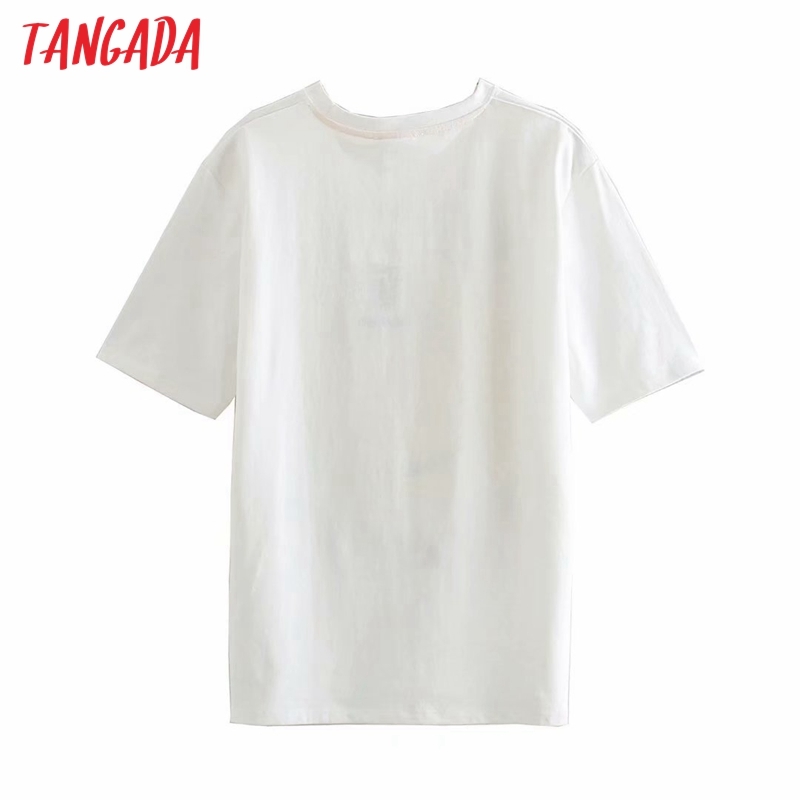 Women Letter Print Cotton T Short Sleeve O Neck Tees Ladies Casual Tee Shirt Street Wear Top 2R31 210416