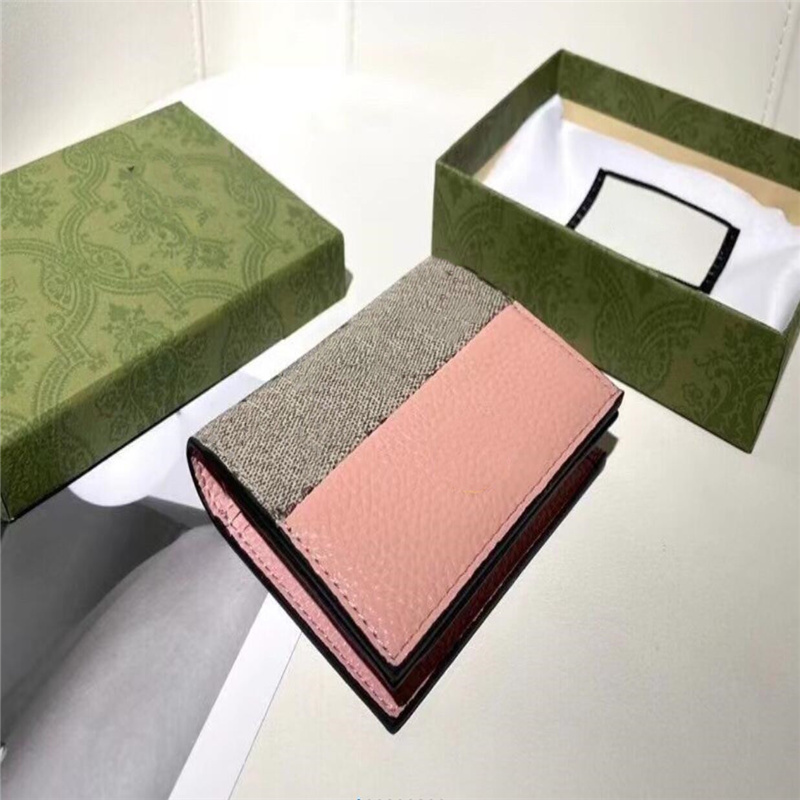 New Ophidia Original Box Purse Women Wallets Paris Style Bag Cowhide Fashion Real Leather Men Short Small Clutch Pink Top Quality 658610 series, No bag
New Ophidia Original Box Purse Women Wallets Paris Style Bag Cowhide Fashion Real Leather Men Short Small Clutch Pink Top Quality 658610 series, No bag