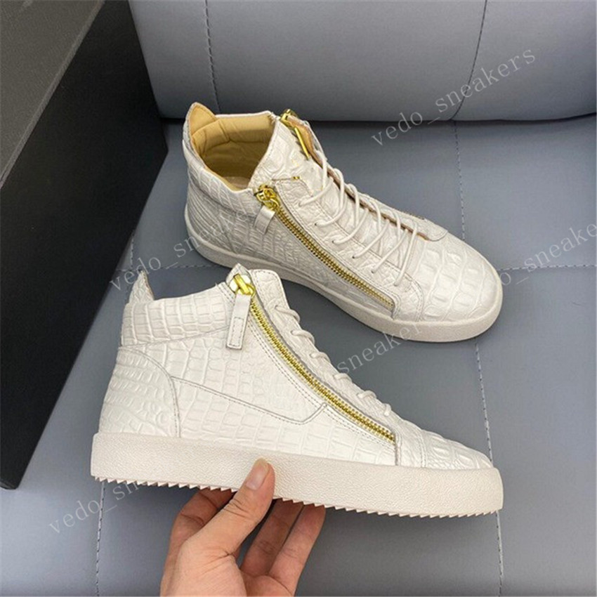 Mens Womens Casual Shoes Crocdile Snake Leather with Zipper Metallic Embossed High Cut Boot Designer Black Gold Sneakers Lace Up Trainers Chaussures rfdsdfsfds, Color_01
Mens Womens Casual Shoes Crocdile Snake Leather with Zipper Metallic Embossed High Cut Boot Designer Black Gold Sneakers Lace Up Trainers Chaussures rfdsdfsfds, Color_01