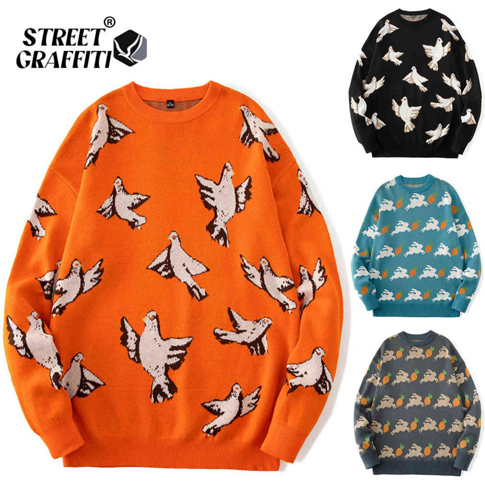 S.T.G Branded Mens Cotton Harajuku Sweater Oversized Winter Clothing Fashion Knitted Women Pullover Sweater Jumpers Male 211109, Navy
S.T.G Branded Mens Cotton Harajuku Sweater Oversized Winter Clothing Fashion Knitted Women Pullover Sweater Jumpers Male 211109, Navy