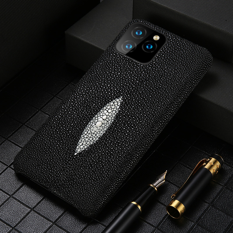 Genuine Stingray Cell Phone Cases Leather Cell Case for iPhone 11Pro 11 Pro Max 12 X XR XS 6 6S 7 8 Plus 5 5s se cover, Black
Genuine Stingray Cell Phone Cases Leather Cell Case for iPhone 11Pro 11 Pro Max 12 X XR XS 6 6S 7 8 Plus 5 5s se cover, Black