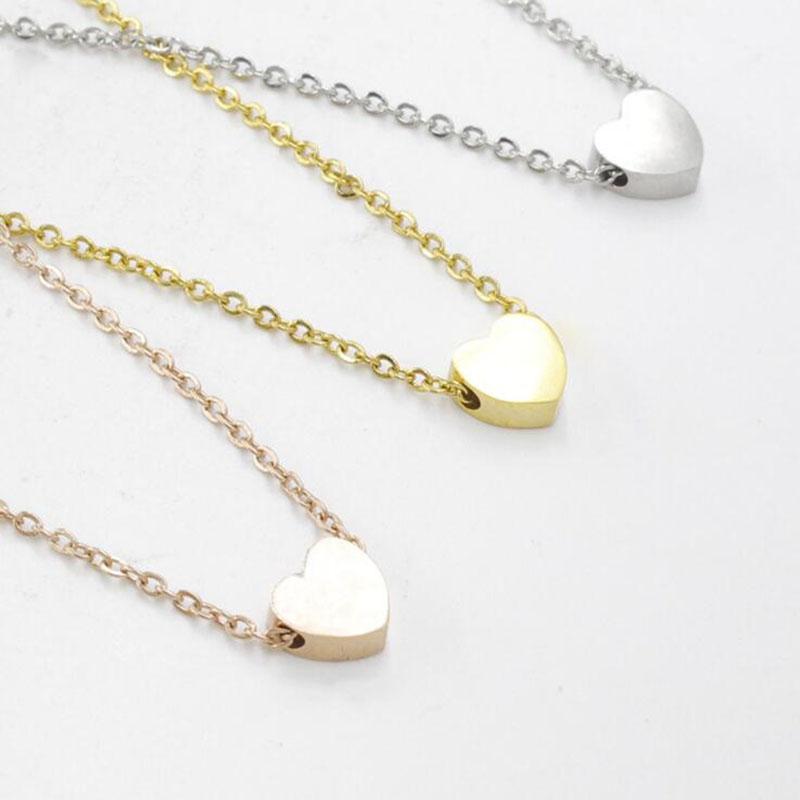 Pendant Necklaces 100% Stainless Steel Miorror Polishing Heart Shaped Necklace For Jewelry DIY Making Women Gift 3 Colors 45cm One Piece
Pendant Necklaces 100% Stainless Steel Miorror Polishing Heart Shaped Necklace For Jewelry DIY Making Women Gift 3 Colors 45cm One Piece