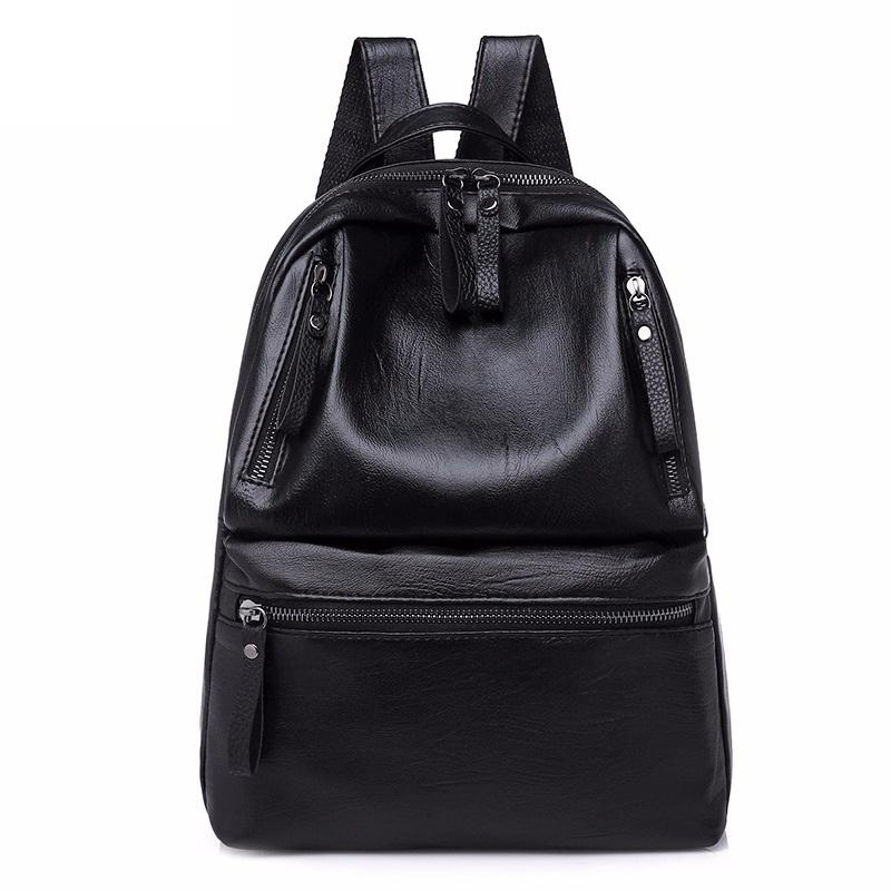 Outdoor Bags PU Leather Women's Backpacks Large Capacity Bag For Teenager Girls Fashion Solid Backpack Female Black Rucksacks
Outdoor Bags PU Leather Women's Backpacks Large Capacity Bag For Teenager Girls Fashion Solid Backpack Female Black Rucksacks