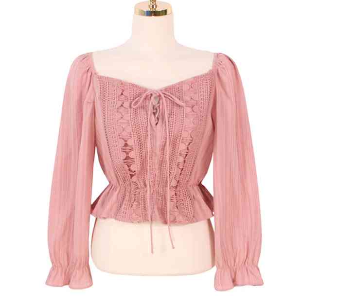 spring Vintage pink Shirt female Oversize Tops long sleeve Girls Blouse Summer Plus Size Women Blouses femme Blusas 210417Z
