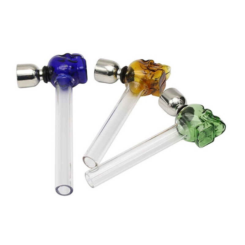 SKULL Glass Pipe 125x18mm Handheld With Bag Smoking Bong Bubbler Oil burner Cigarette Accessories Wholesale Price
SKULL Glass Pipe 125x18mm Handheld With Bag Smoking Bong Bubbler Oil burner Cigarette Accessories Wholesale Price