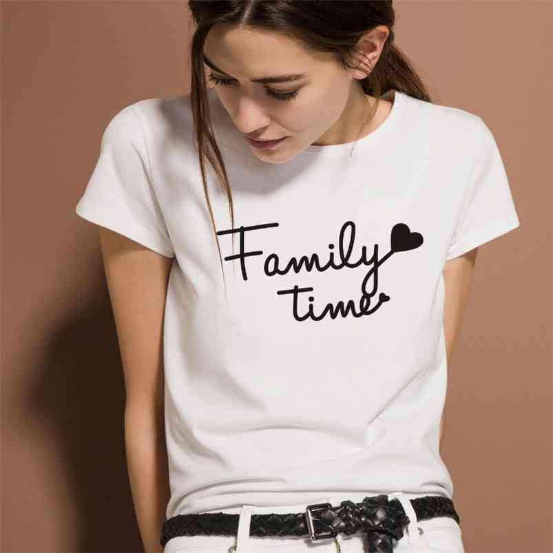 Summer T-shirt 100% 100% Cotton Coat Crew Neck Casual Letter Printed T-shirt Women Clothing 210722, White
Summer T-shirt 100% 100% Cotton Coat Crew Neck Casual Letter Printed T-shirt Women Clothing 210722, White
