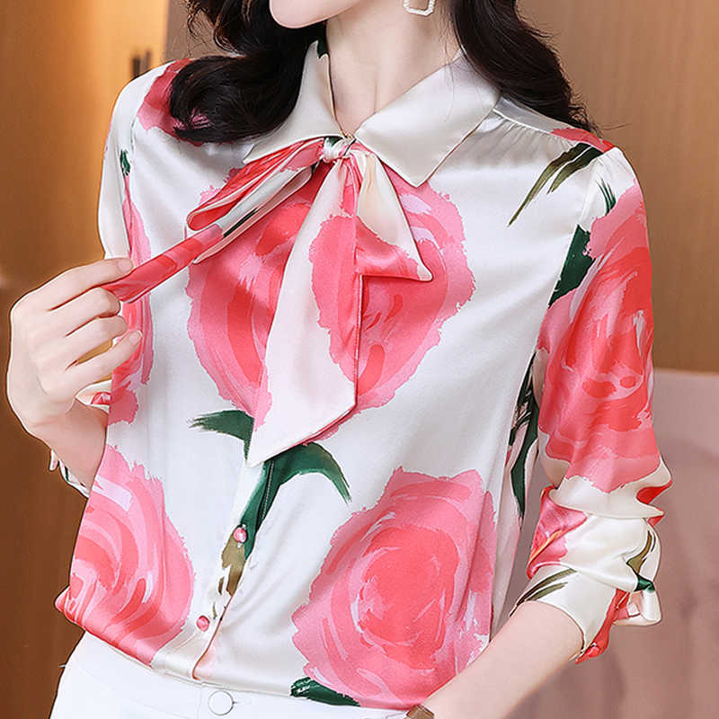 Blouses Femme Long Sleeve Blouse Women Blusas Mujer De Moda Turn Down Collar Print Chiffon Blouse Shirt Tops Blusas E691 210602, As picture
Blouses Femme Long Sleeve Blouse Women Blusas Mujer De Moda Turn Down Collar Print Chiffon Blouse Shirt Tops Blusas E691 210602, As picture