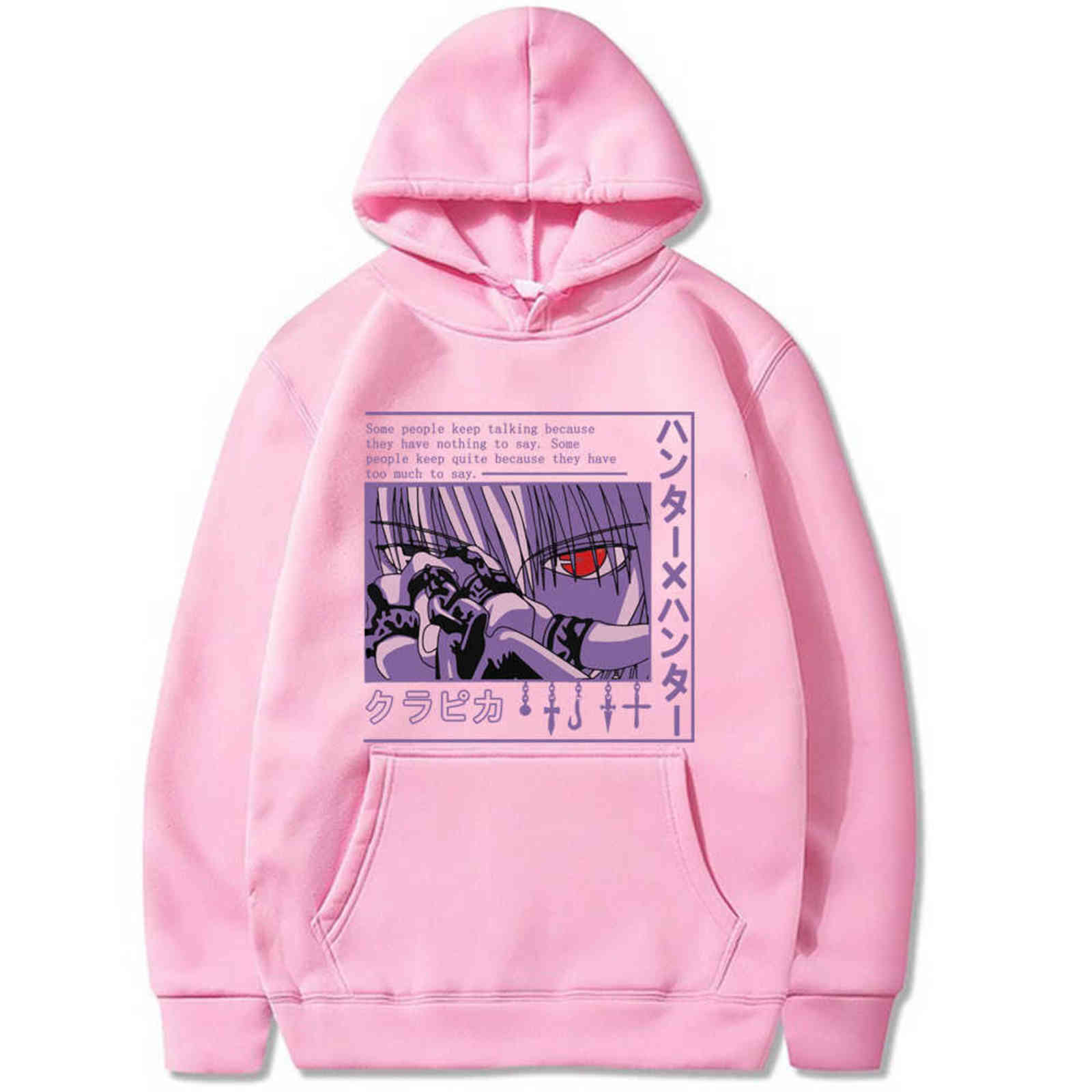 2021 Anime Hunter X Hunter hoodie for Men women long Sleeve Anime Manga Kurapika HxH Devil Eye hoodie pullover Tops Gift Y1120
