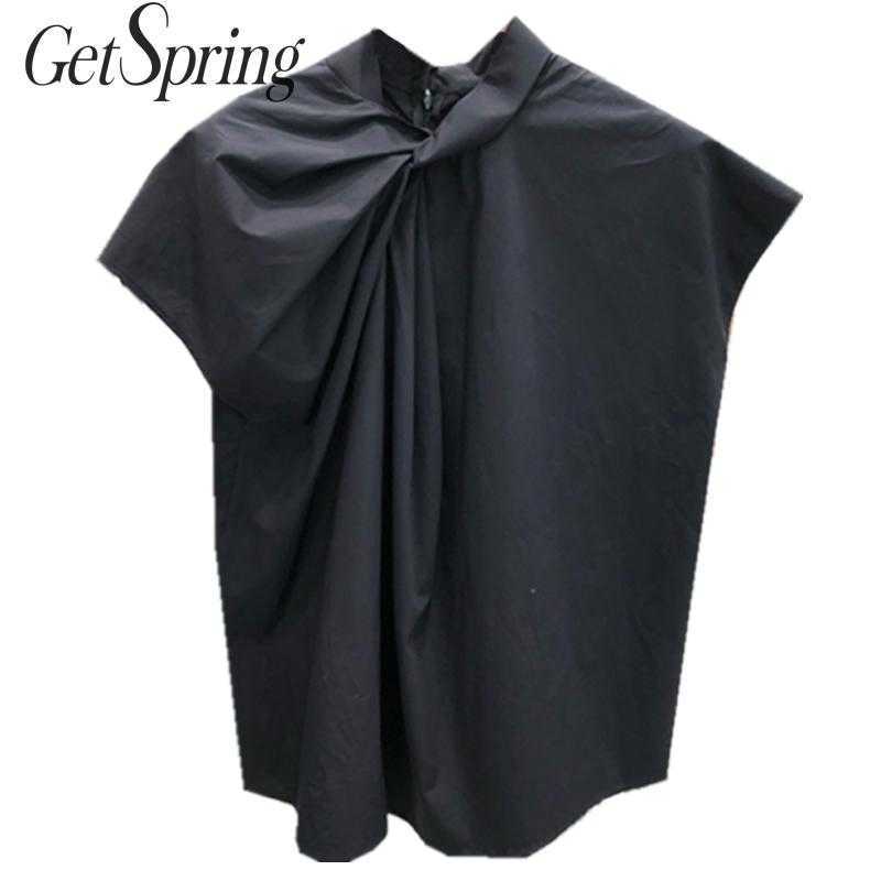 Getspring Women Shirt Short Sleeve Irregular Cotton Tops Blouses Black White Casual Fashion 210601
Getspring Women Shirt Short Sleeve Irregular Cotton Tops Blouses Black White Casual Fashion 210601