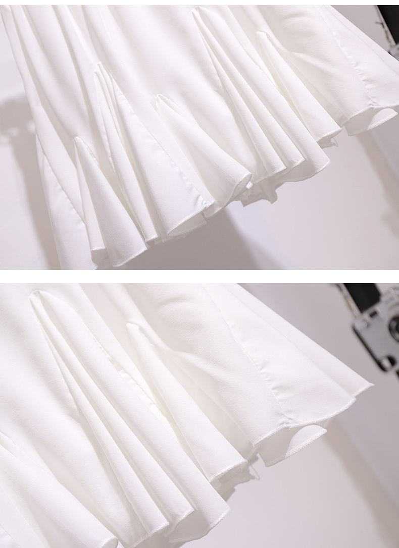 Sweet Pink Two Piece Set Elegant Bow Square Collar Knitted Short Sleeve Top + White Chiffon Mini Skirts Suits Summer Outfits 210518