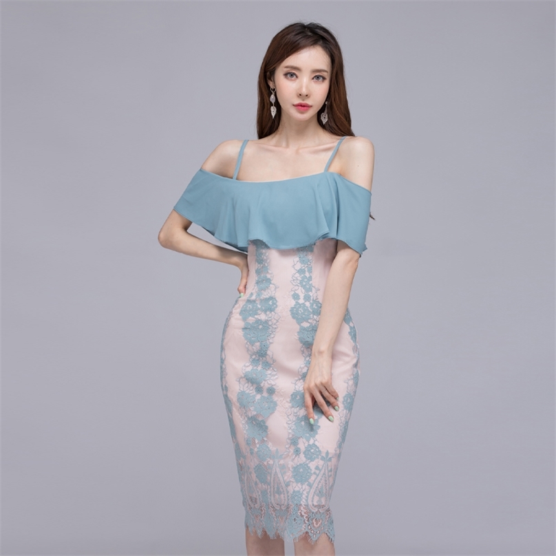 Sexy club korea Ladies Sleeveless strapless Party Midi Dresses for women clothing 210602, Sky blue
Sexy club korea Ladies Sleeveless strapless Party Midi Dresses for women clothing 210602, Sky blue