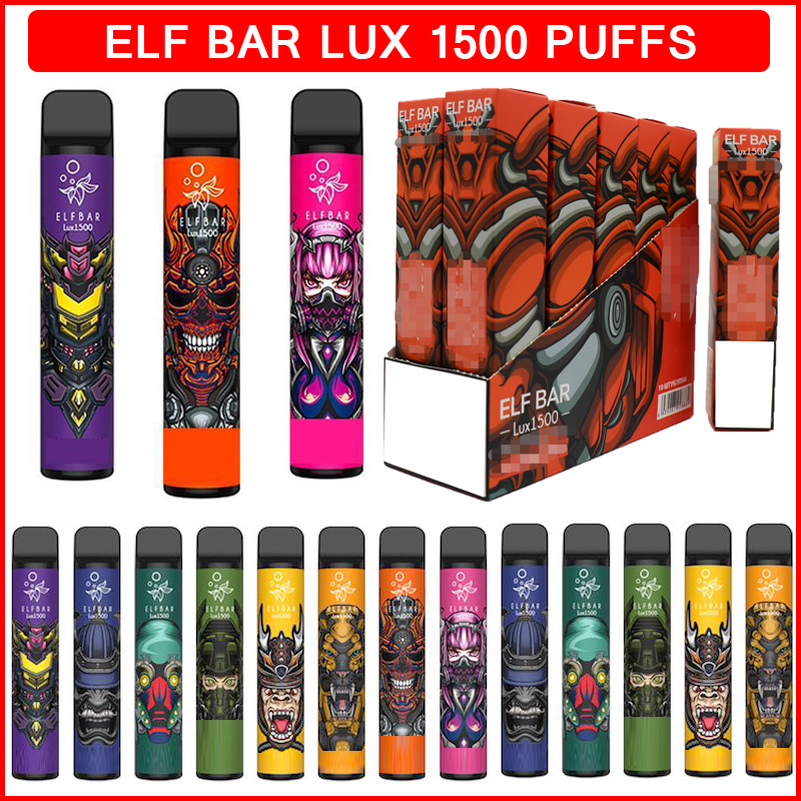 Elf Bar Lux 1500 Puffs Disposable Vape E Cigarettes 850mAh Battery 4.5ml Prefilled Cartridges Pen Vaporizers Pods Electronic Cigarette ecigs 15 Colors
Elf Bar Lux 1500 Puffs Disposable Vape E Cigarettes 850mAh Battery 4.5ml Prefilled Cartridges Pen Vaporizers Pods Electronic Cigarette ecigs 15 Colors