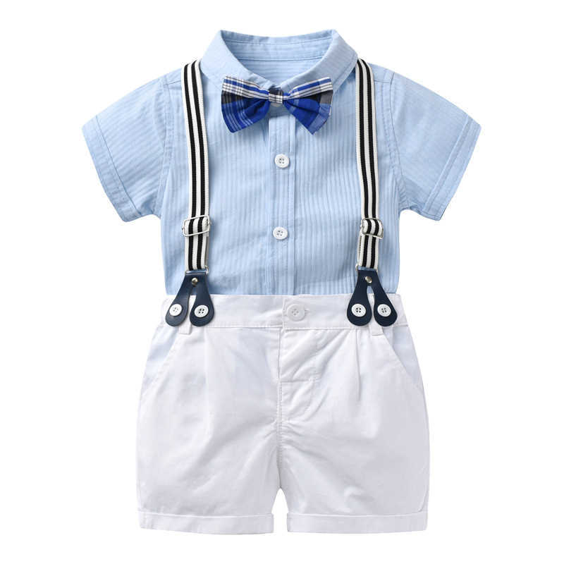 Summer children's clothing boy's Short Sleeve Shirt suspenders boy's gentleman's first year dress handsome suit GC307, Blue
Summer children's clothing boy's Short Sleeve Shirt suspenders boy's gentleman's first year dress handsome suit GC307, Blue
