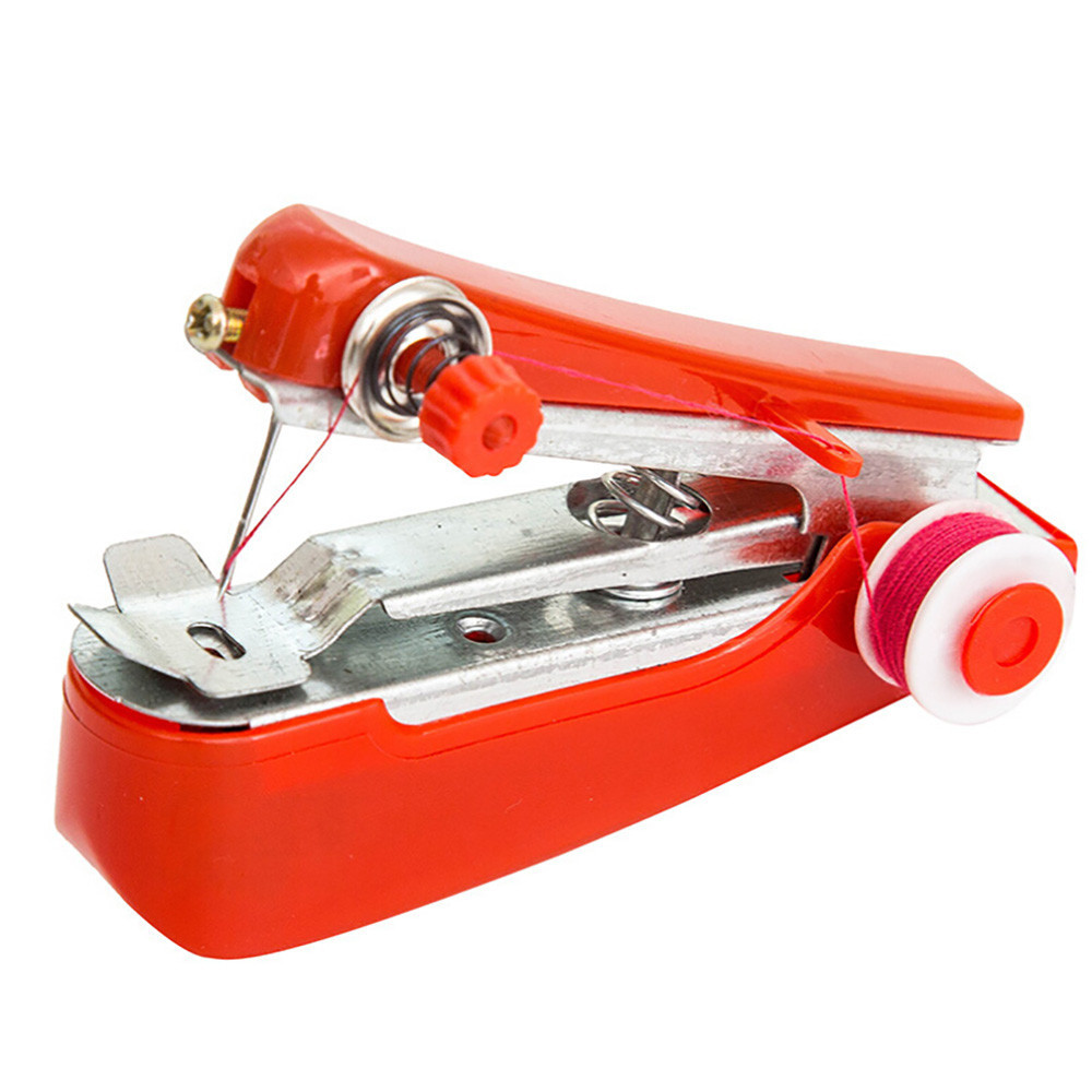 1pc portable mini hand sewing machine easy operation sewing cloth tools handy sewing tool