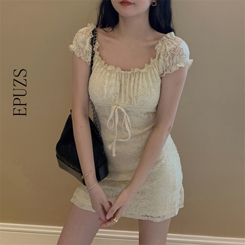 sexy lace mini dress women elegant ruffle bodycon vintage embroidery party es summer korean vestidos 210521, Beige
sexy lace mini dress women elegant ruffle bodycon vintage embroidery party es summer korean vestidos 210521, Beige