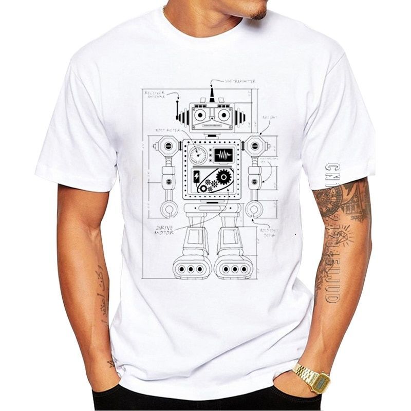 100% Cotton New Vintage Architect Men T-shirt Lined Robot Printed Graphic Tshirt Hipster Design Tops o Neck Funny Tee
100% Cotton New Vintage Architect Men T-shirt Lined Robot Printed Graphic Tshirt Hipster Design Tops o Neck Funny Tee