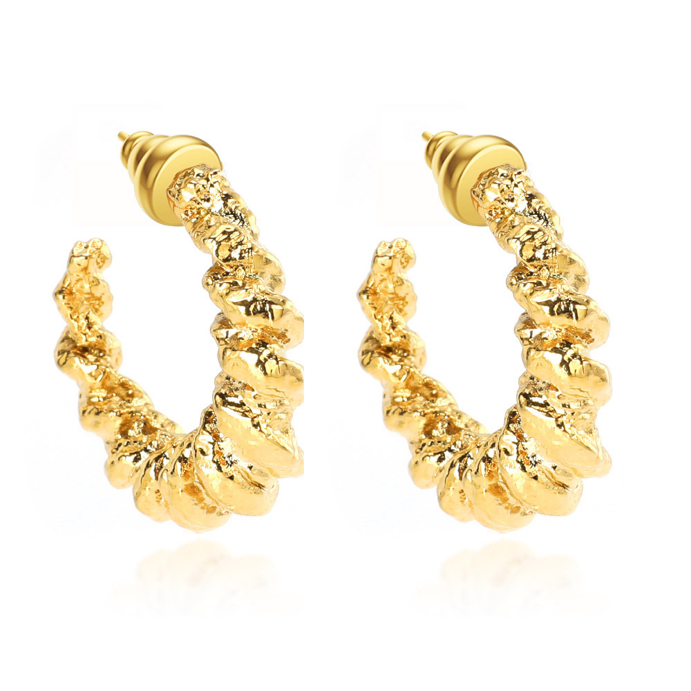 VAROLE Punk Twist Line Hoop Earrings For Women Gold Color Earring Hoops Fashion Jewelry Gift Aretes
VAROLE Punk Twist Line Hoop Earrings For Women Gold Color Earring Hoops Fashion Jewelry Gift Aretes